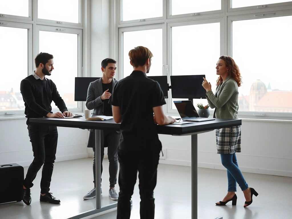 Náš pražský tým při práci